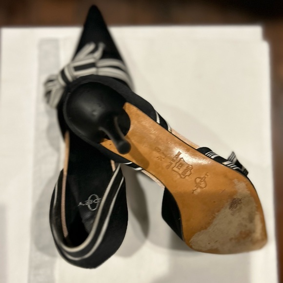 Satin heels with gross grain bow - Joey - Picture 3 of 3